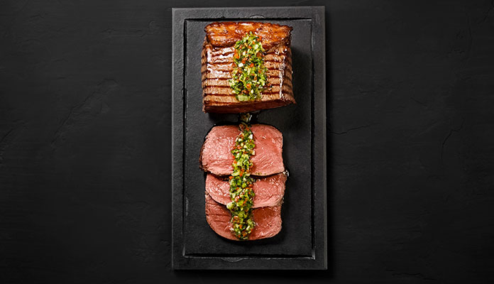 Coração de alcatra baby beef – feito na frigideira